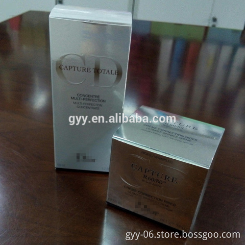 Popular Silver Paper Card Paper Box, Cosmetic Packaging Box, Perfume Paper Box